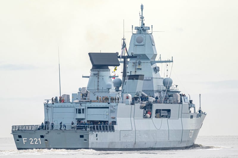 German frigate fends off attack on civilian ship in Red Sea