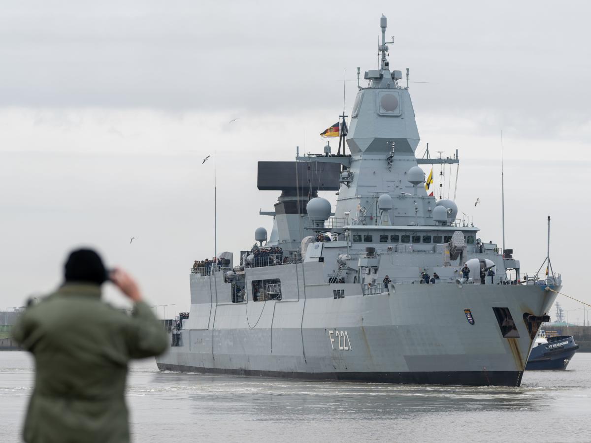 German frigate Hessen sailors were on watch 12 hours a day in the Red Sea with only seconds to react to threats in the ‘worst case scenario’