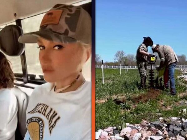 Gwen Stefani and Son Apollo Assist Blake Shelton With Farm Work