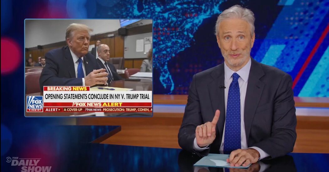 Jon Stewart Slams the Media for Coverage of Trump Trial