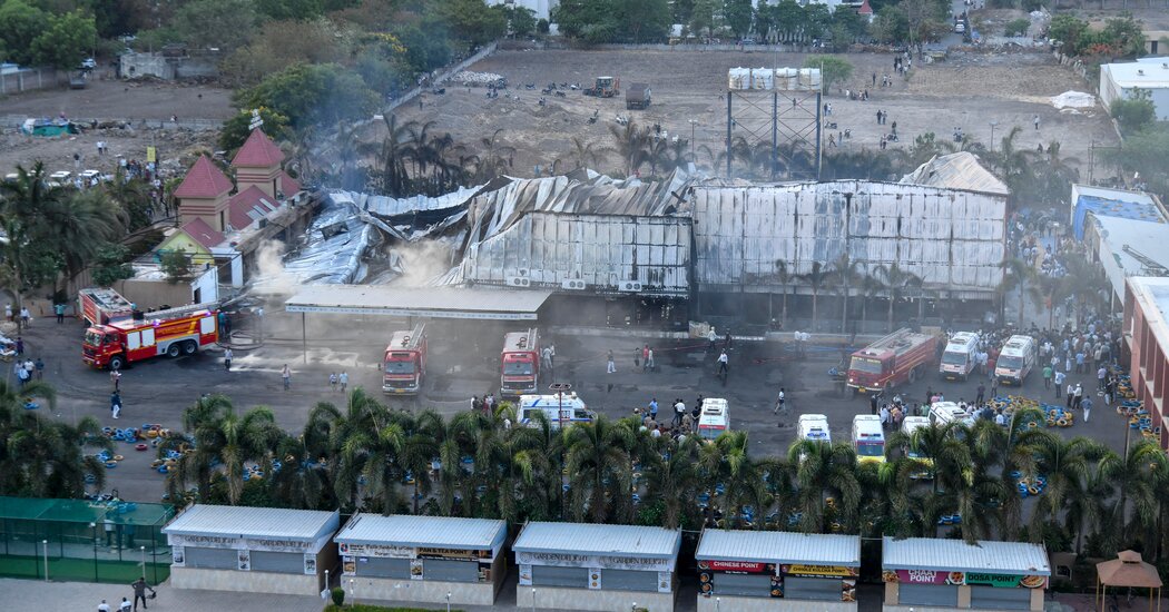 At Least 22 Dead in Fire at Amusement Park in India, Police Say At Least 22 Dead in Fire at Amusement Park in India, Police Say