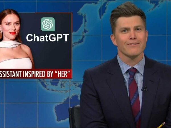 Colin Jost Tricked Into Joking About Wife Scarlett Johansson by Michael Che on ‘Weekend Update’