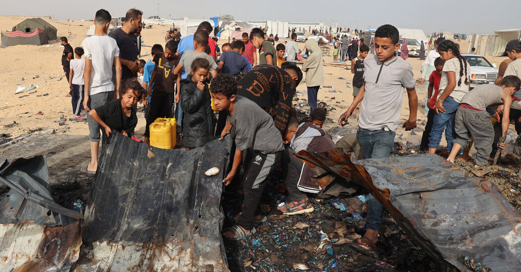 Israeli Airstrike Kills Dozens in Tent Camp in Rafah, Gazan Officials Say: Live Updates
