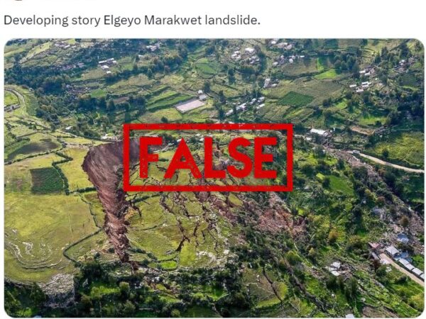 Photo showing 2018 landslide in Peru misrepresented as Kenyan disaster in 2024