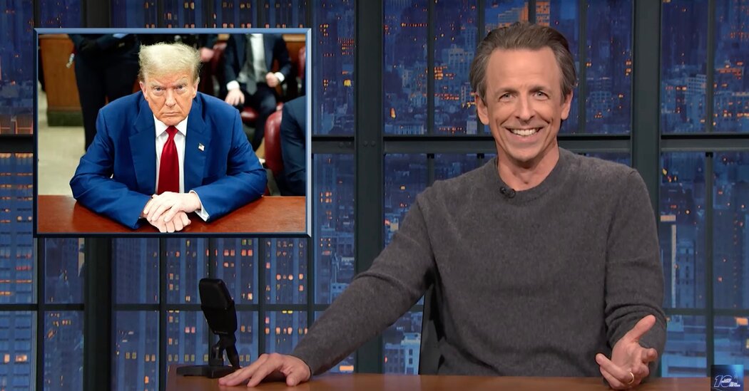 Seth Meyers Mocks Donald Trump for Falling Asleep in Court Again