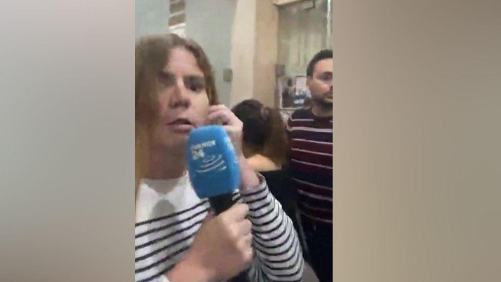 Tunisia lawyer arrested during live news broadcast Tunisia lawyer arrested during live news broadcast