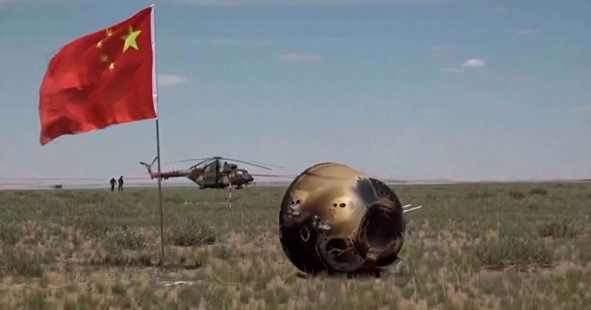 Chinese Spacecraft Lands on Earth With First Samples in Human History from Far Side of Moon Chinese Spacecraft Lands on Earth With First Samples in Human History from Far Side of Moon