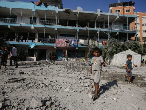 Dozens killed in Israeli attack on UN school, Palestinians say