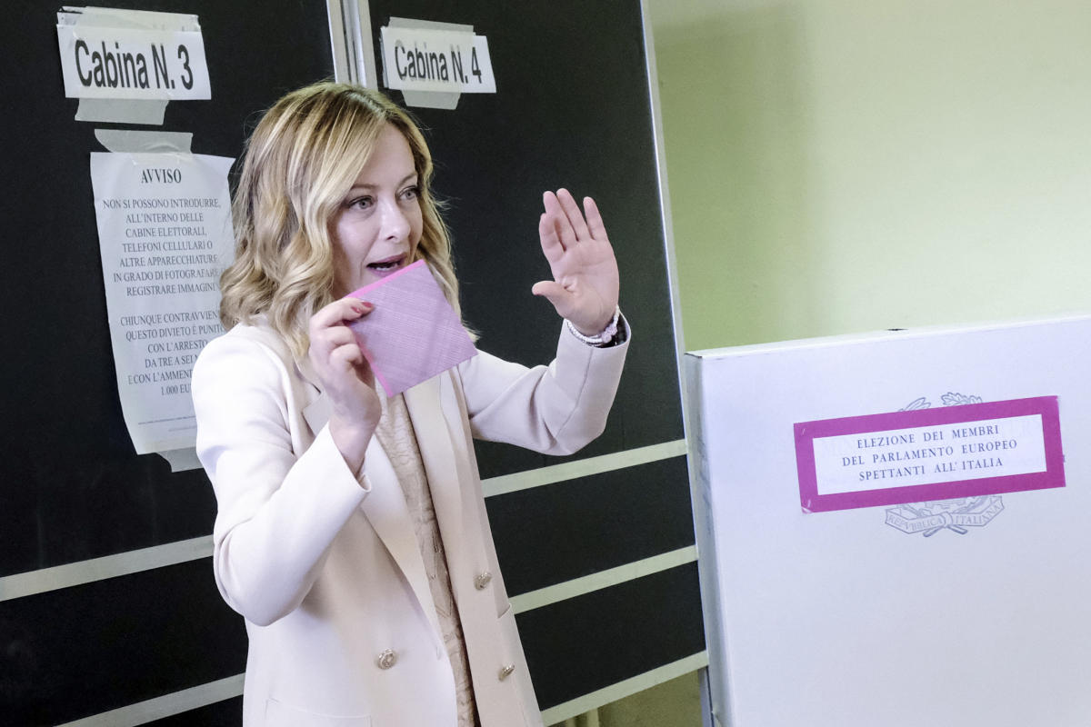 Italy’s Premier Meloni gets domestic, European boost from EU election win Italy’s Premier Meloni gets domestic, European boost from EU election win