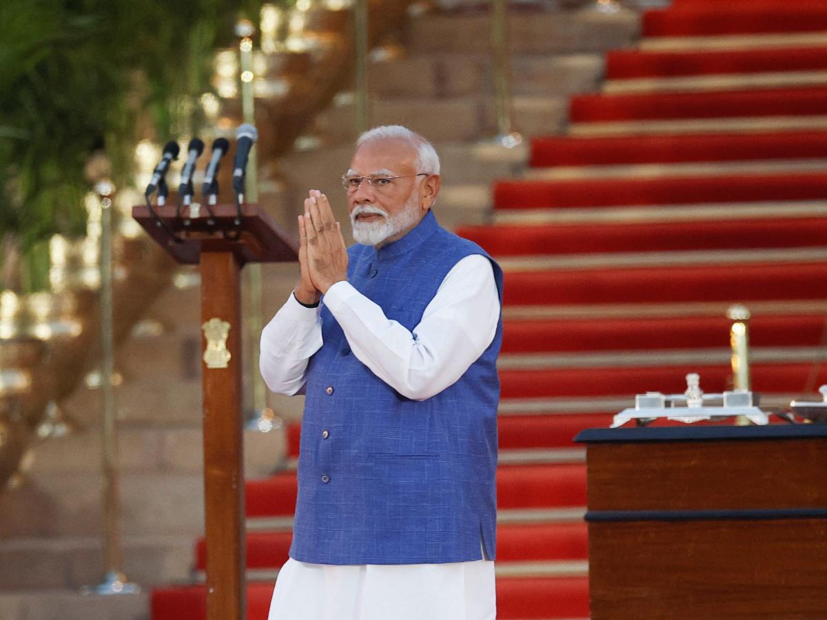 Narendra Modi sworn in for third term as India’s prime minister in pictures