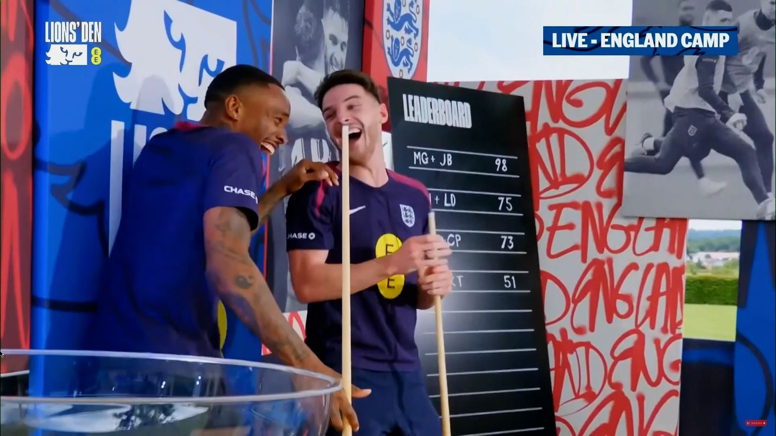 The perfect pair? Rice and Toney take on pool challenge after hilarious prank! The perfect pair? Rice and Toney take on pool challenge after hilarious prank!