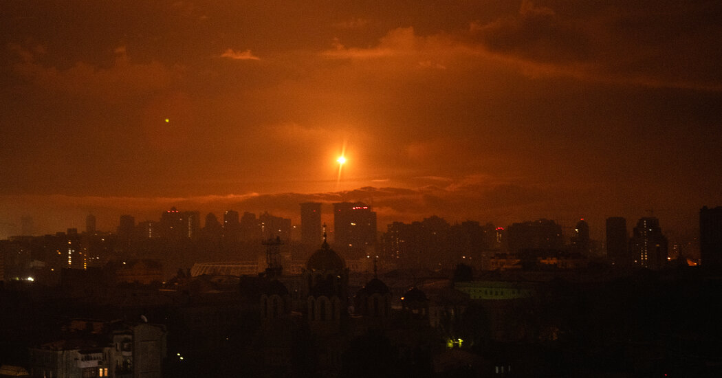 Ukraine Says It Shot Down Most of a Russian Missile and Drone Barrage