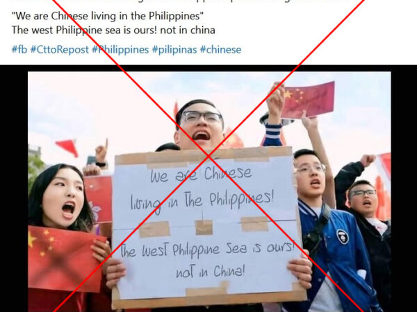 Altered image does not show ‘Chinese supporting Manila’ amid South China Sea tensions