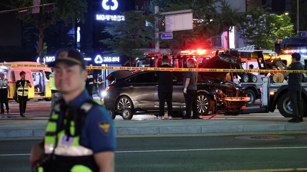At least nine killed in Seoul as car ploughs into crowd