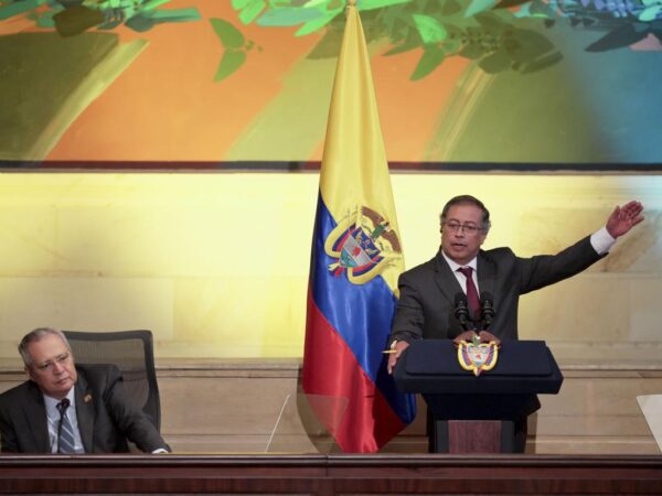 Colombia’s president pushes for health and labor changes as he opens new session of congress
