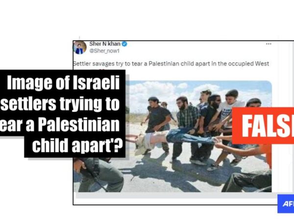 Photo of Israeli settlers clashing with police falsely shared as ‘attack on Palestinian child’