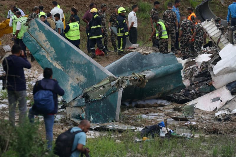 Plane crashes on take-off in Nepal with fatalities