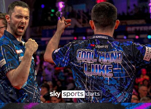 World Matchplay Darts: Nathan Aspinall survives scare as Luke Humphries, Gerwyn Price and Jonny Clayton win | Darts News
