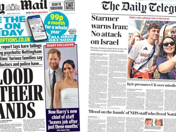 ‘Blood on their hands’ and ‘Starmer warns Iran’