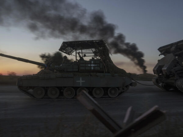 Drone attacks on a military facility in southern Russia spark a fire