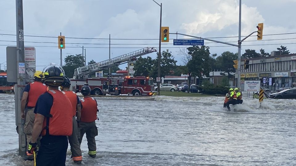 Extreme weather in parts of Canada causes major flooding, power outages