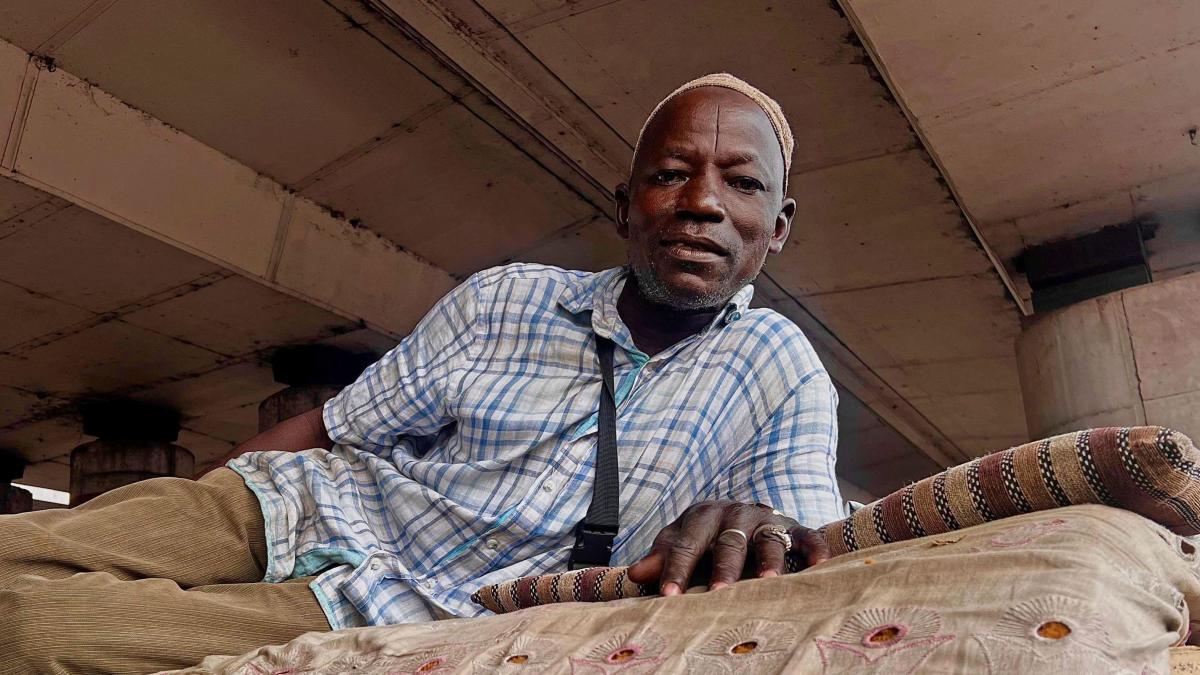 ‘I’ve been sleeping under a bridge in Lagos for 30 years’
