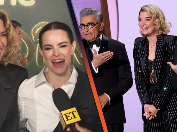 Annie Murphy and Emily Hampshire Dish on 'Schitt's Creek' Emmys Reunion (Exclusive)