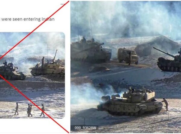 Chinese tanks pictured pulling back from contested border region, not ‘invading Indian territory’