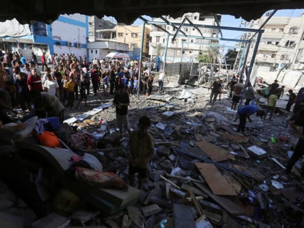 Gaza hospital says 14 killed as UN-run school hit by Israeli strike