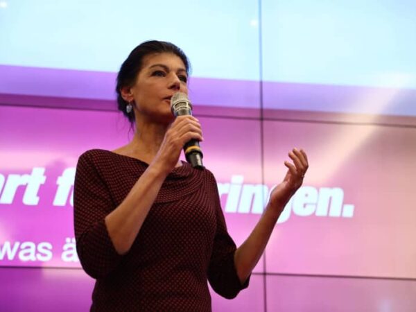 German populist Sahra Wagenknecht denounces far-right leader Höcke German populist Sahra Wagenknecht denounces far-right leader Höcke