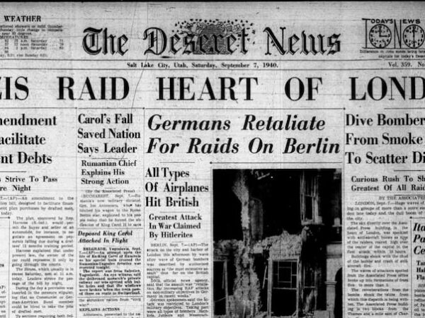 Nazis began bombing England’s capital city, but the Londoners survived