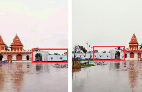 Old photo of submerged India temple falsely linked to 2024 Bangladesh floods