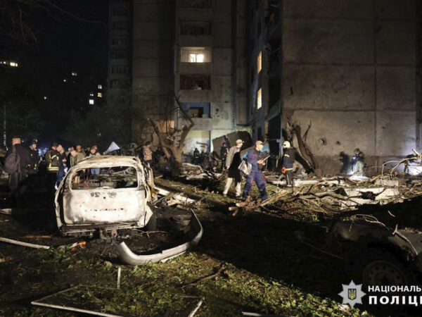 Over 20 people wounded after Russia strikes apartment blocks in Ukraine’s Kharkiv