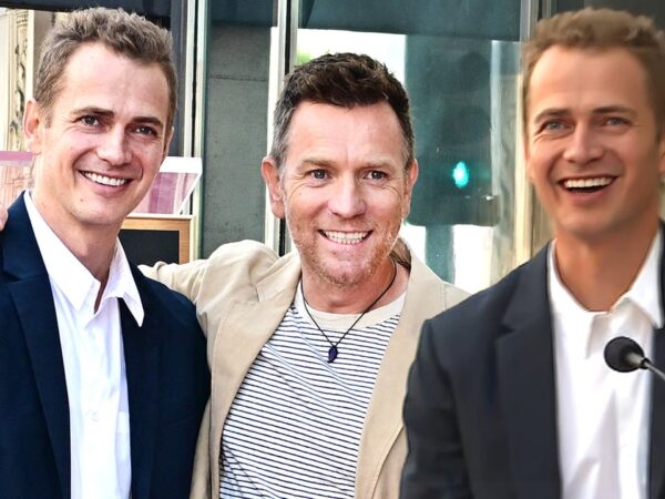 Watch Hayden Christensen Honor 'Best Jedi Master' Ewan McGregor During WOF Ceremony