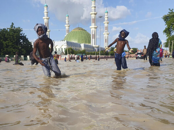‘Water is flooding everywhere’ as torrential rains sweep through West and Central Africa