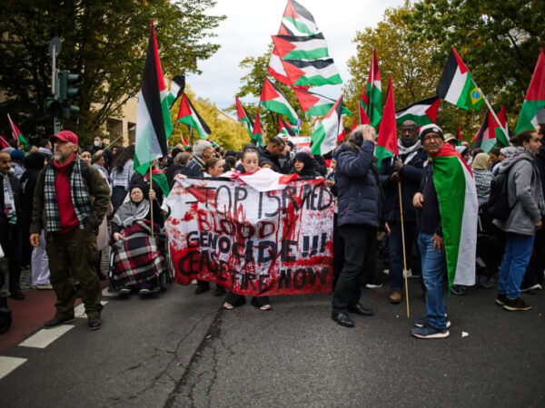 Anti-Israeli chants at October 7 anniversary demonstrations in Berlin