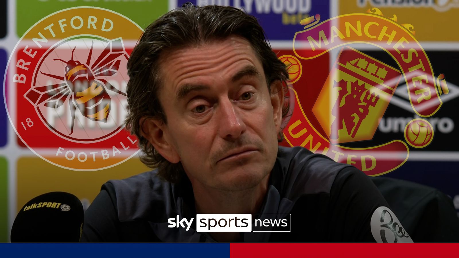 Frank 'very happy' at Brentford despite Man Utd links | 'Let's see in the future' Frank 'very happy' at Brentford despite Man Utd links | 'Let's see in the future'