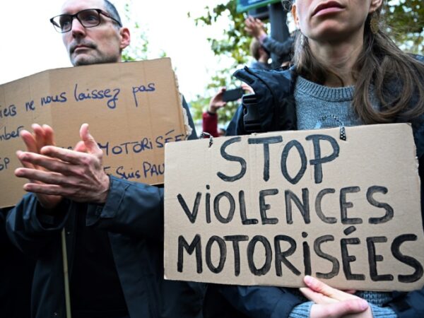 French protesters urge calmer roads after cyclist killed