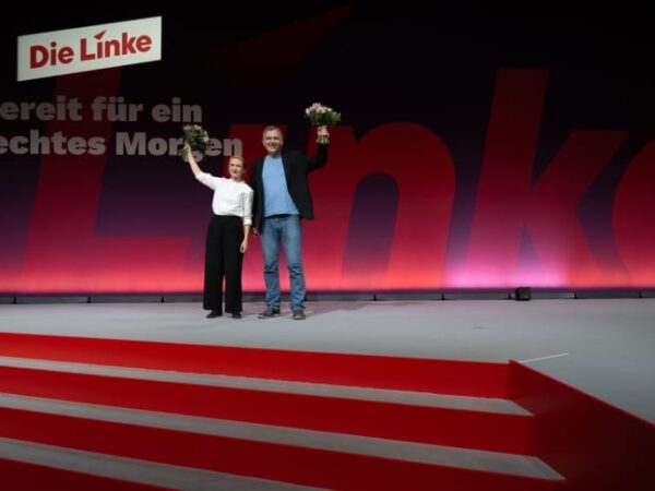 Germany’s ailing hard-left party picks new leaders in hope of revival