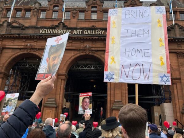 Glasgow vigil on eve of 7 October attacks anniversary