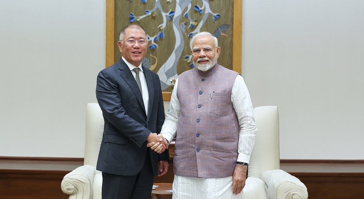 Hyundai chief meets with India PM Modi
