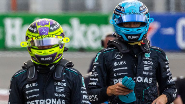 Lewis Hamilton downbeat after being outqualified by Mercedes team-mate George Russell despite having newer car floor | F1 News Lewis Hamilton downbeat after being outqualified by Mercedes team-mate George Russell despite having newer car floor | F1 News