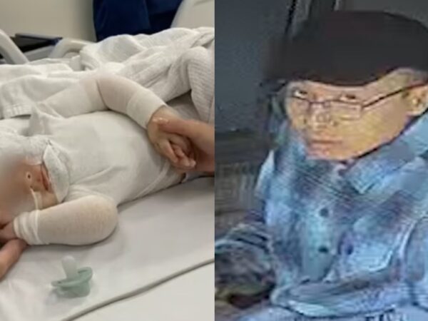 Police search for man accused of pouring hot coffee on Brisbane baby