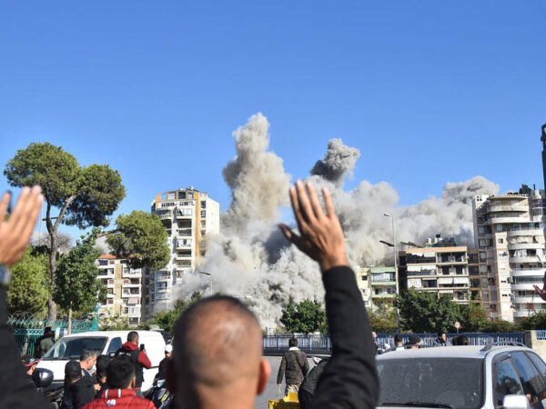 Video shows Beirut residential building leveled by Israeli airstrike