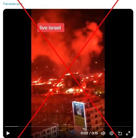 Video shows fireworks display in Algeria, not Iran’s attack on Israel