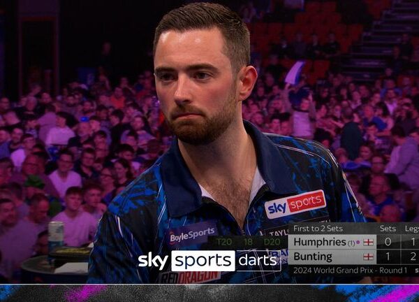 World Grand Prix: Luke Littler loses to Rob Cross on tournament debut as Luke Humphries rallies past Stephen Bunting | Darts News