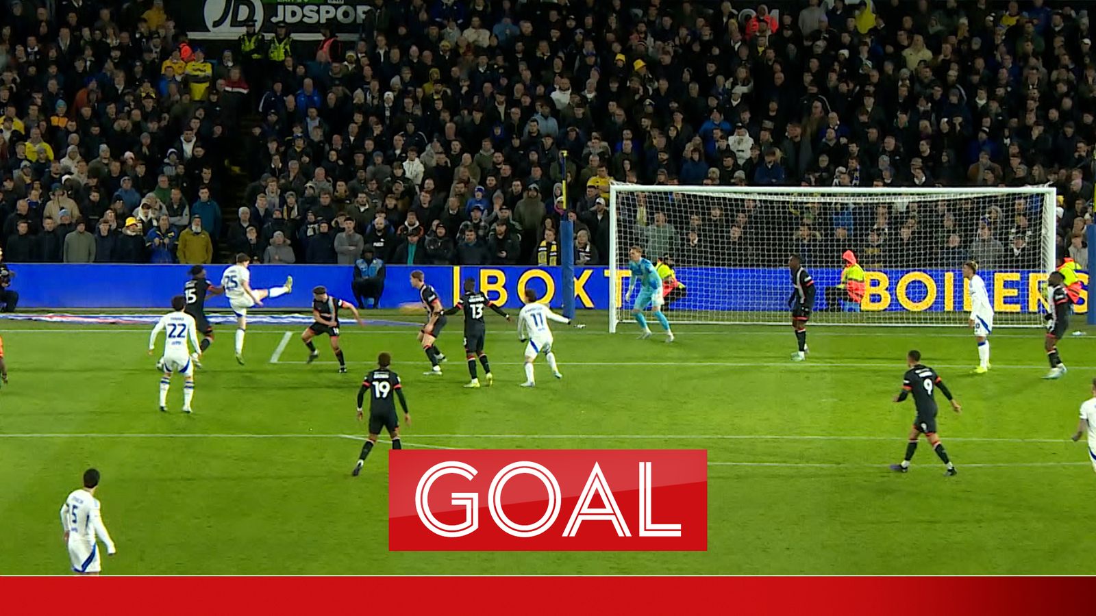 Byram's brilliant scissor-kick volley gives Leeds an early opener Byram's brilliant scissor-kick volley gives Leeds an early opener