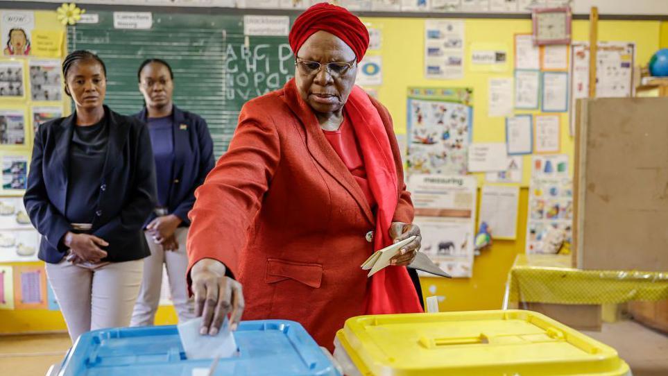 Namibians await vote results as ruling party seeks to extend 34-year rule