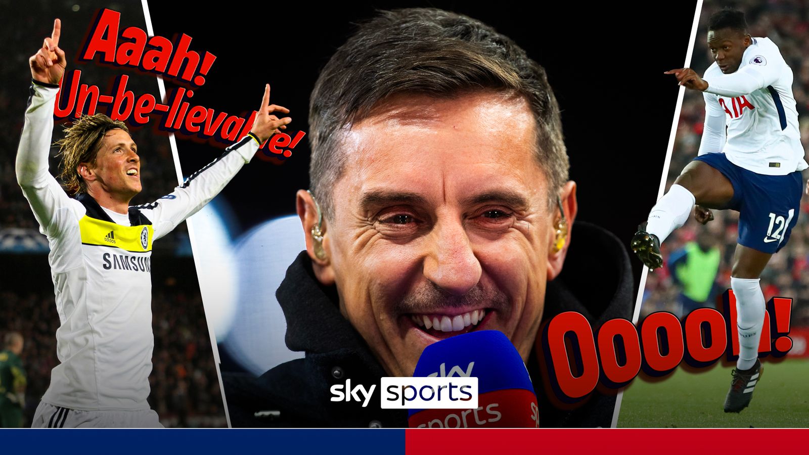 Neville's best commentary noises! | From Torres in Barcelona to Wanyama's volley! Neville's best commentary noises! | From Torres in Barcelona to Wanyama's volley!