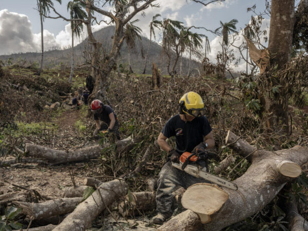 Macron met with anger and frustration over cyclone response during French leader’s visit to Mayotte